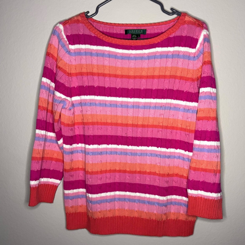 ✨ Vintage Lauren Ralph Lauren Cable Pullover Sweater✨